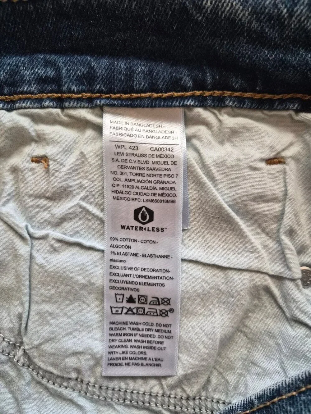 Levi Strauss Signature Men's Classic Comfort Denim Shorts 44 Blue Flex Relaxed
